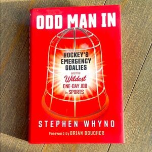 💕free with purchase💕Odd man in - hockeys emergency goalies‎ hard cover book